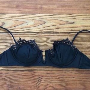 Kendall and Kylie Black Corset Swimsuit Top